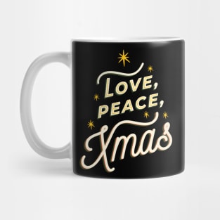 Peace Love Xmas - Christmas Tree Mug